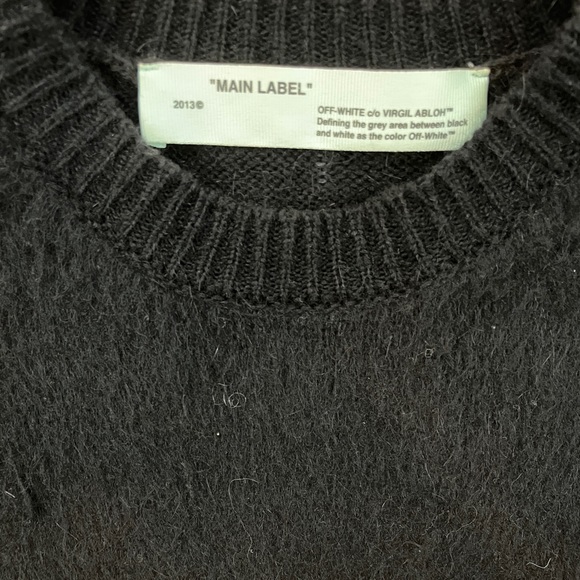 Off-White mohair and wool-blend signature sweater - Picture 5 of 9